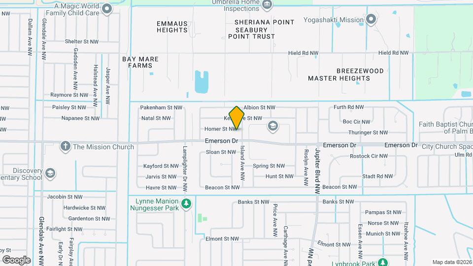 1106 Homer St NW Map and Location Details