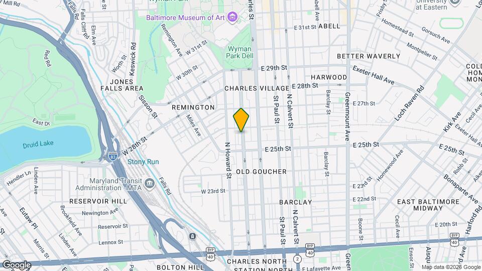 2526 Maryland Ave, Unit 2 Map and Location Details