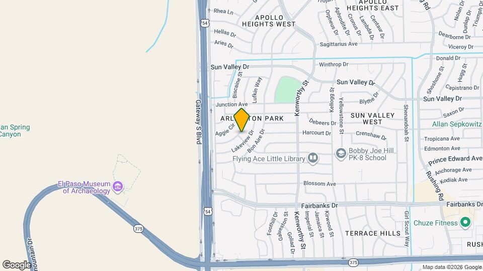 10200 Galahad Way Map and Location Details