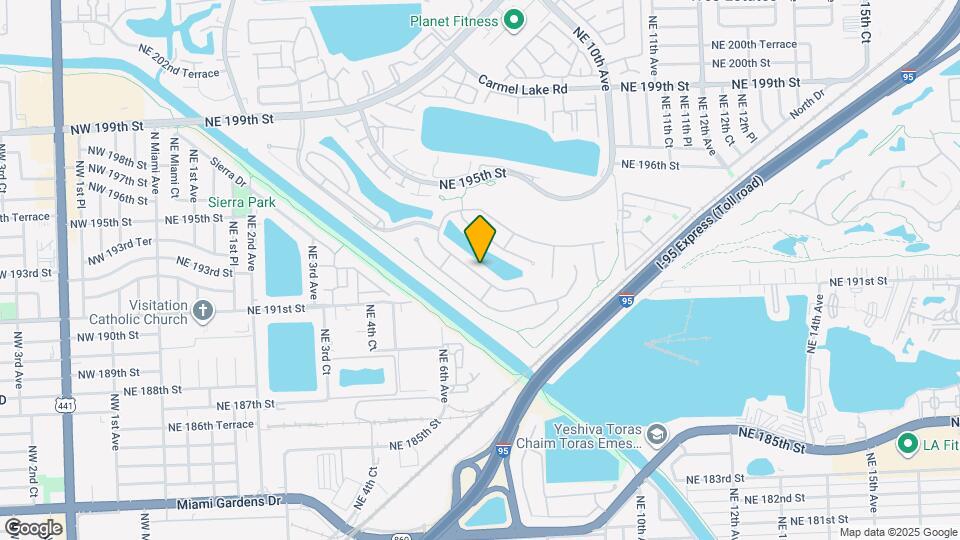 661 NE 191st Terrace Map and Location Details