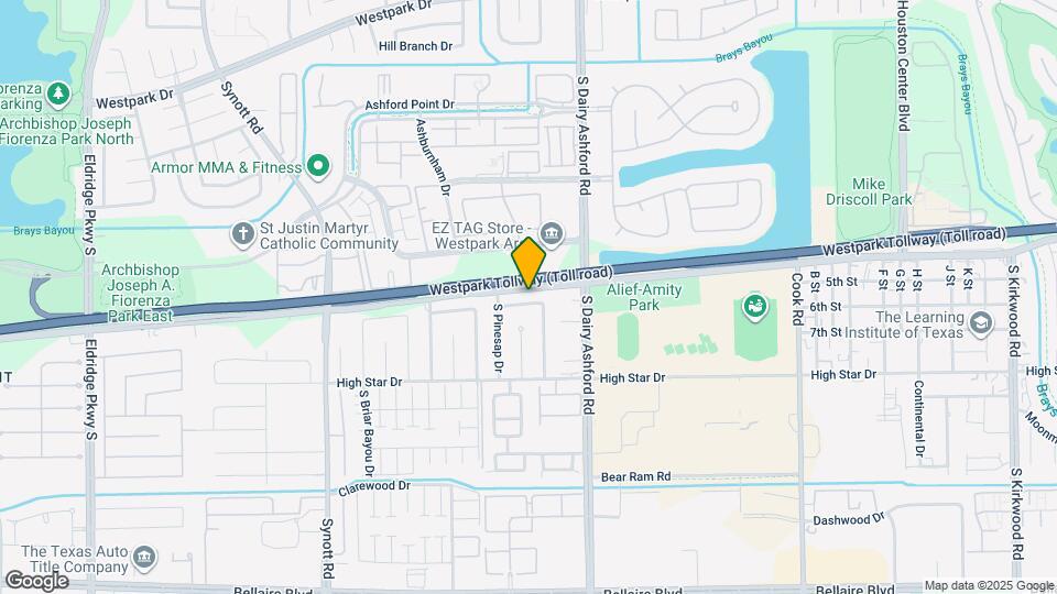 12814 Harwin Dr Map and Location Details