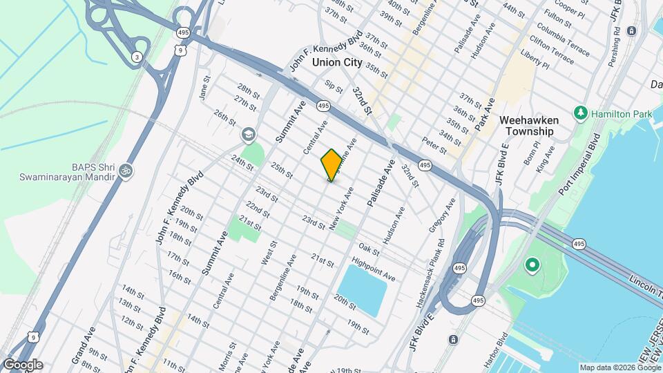2518 Bergenline Ave Map and Location Details