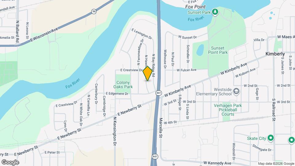 802 N Hawthorne Dr Map and Location Details