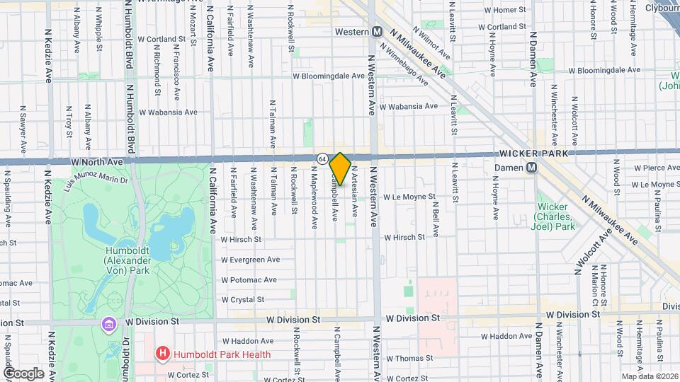 1509 N Campbell Ave Map and Location Details