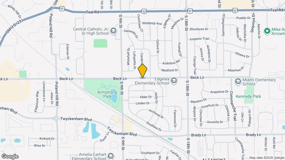 1013 Beck Ln Map and Location Details