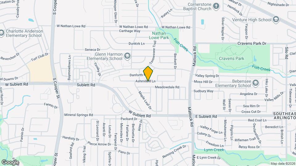 916 Ashmount Ln Mapa y Detalles de la Ubicación