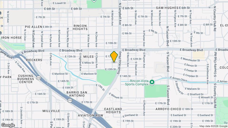 1808 E Miles St Map and Location Details