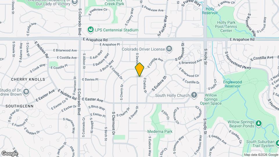 6948 S Dexter St Map and Location Details