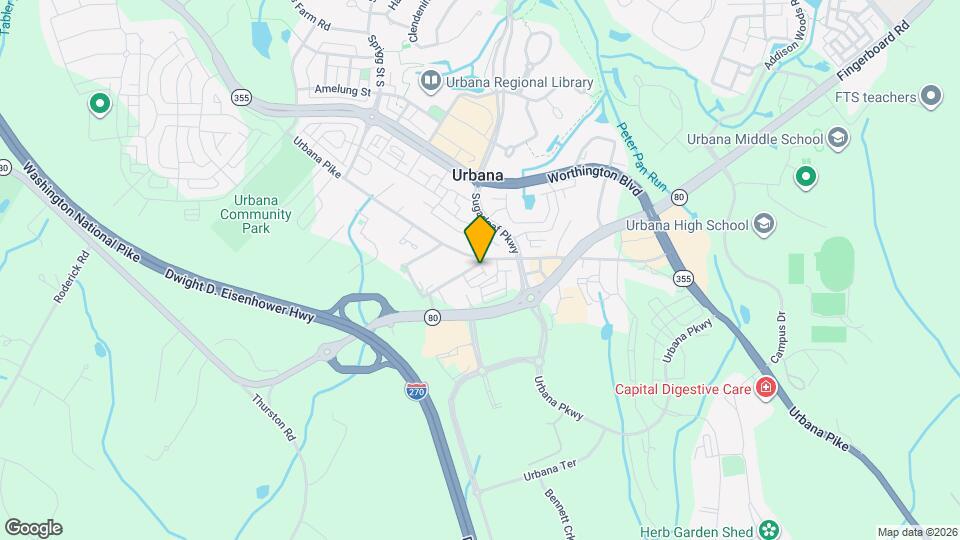 8845 Urbana Church Rd Mapa y Detalles de la Ubicación