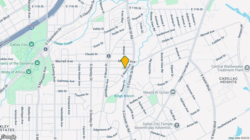 1623 E Waco Ave Map and Location Details