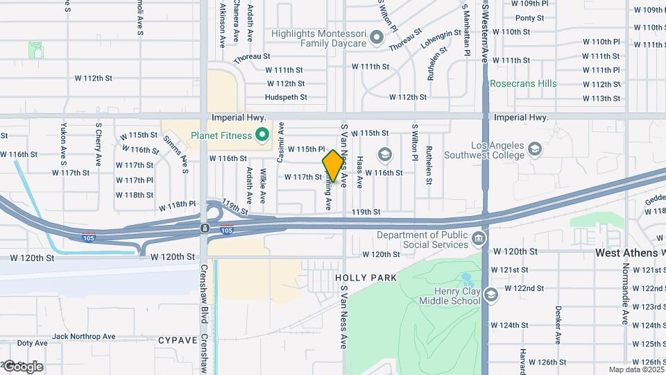 11716 Spinning Ave Map and Location Details