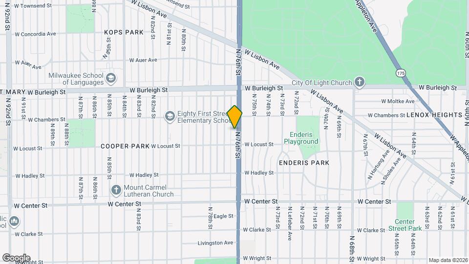 2937 N 76th St Map and Location Details