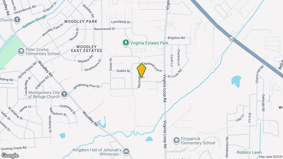 3136 Montwood Dr Map and Location Details