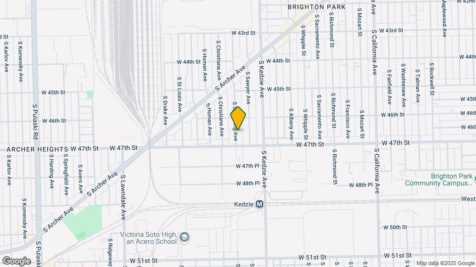 4635 S Spaulding Ave Map and Location Details