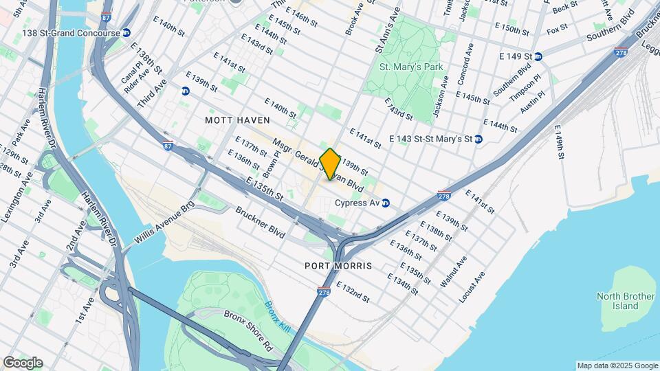 585 E 137th St Map and Location Details