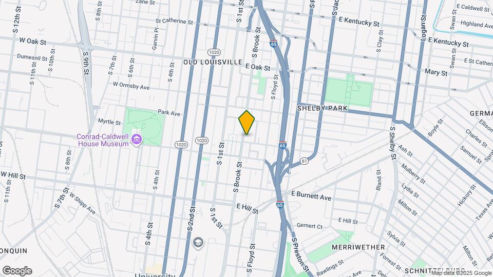 1349 S Brook St, Unit 2 Map and Location Details