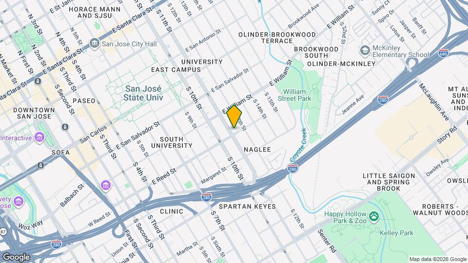 511-523 E Reed St, Unit 523E Map and Location Details