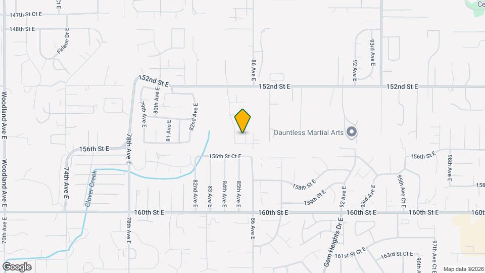 15512 85th Ave E Map and Location Details