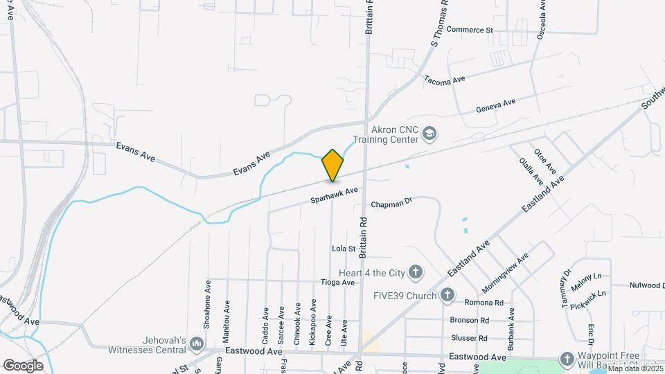 1319 Sparhawk Ave Map and Location Details