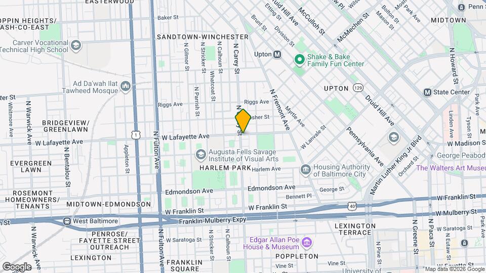 1235 W Lafayette Ave Map and Location Details