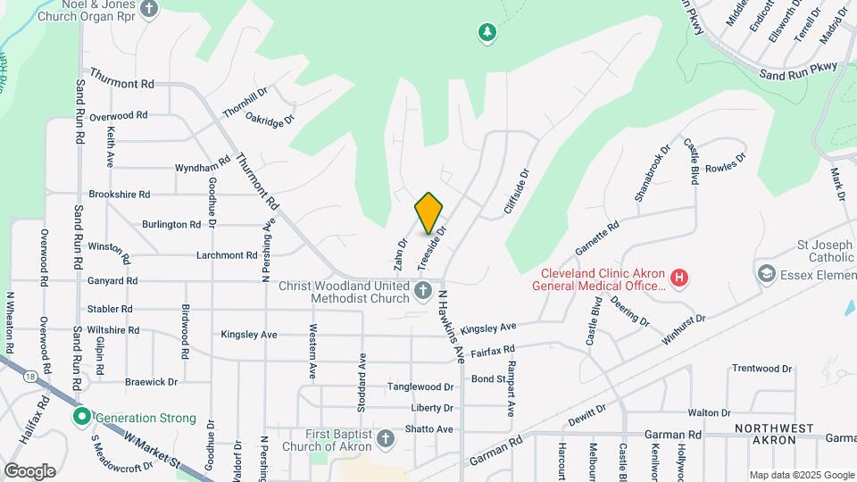 502 Treeside Dr Map and Location Details