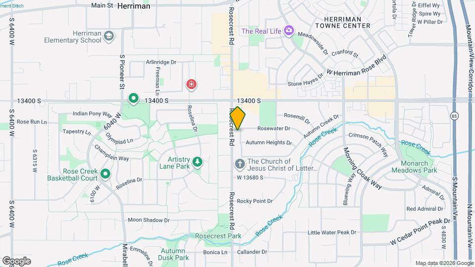 13536 S Rose Hill Dr Mapa y Detalles de la Ubicación