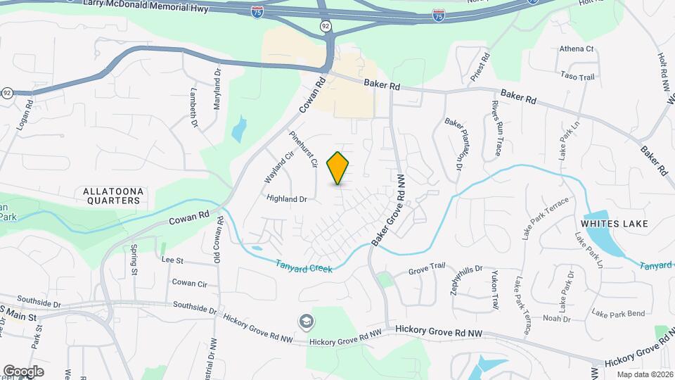 170 Windcroft Ln NW Map and Location Details