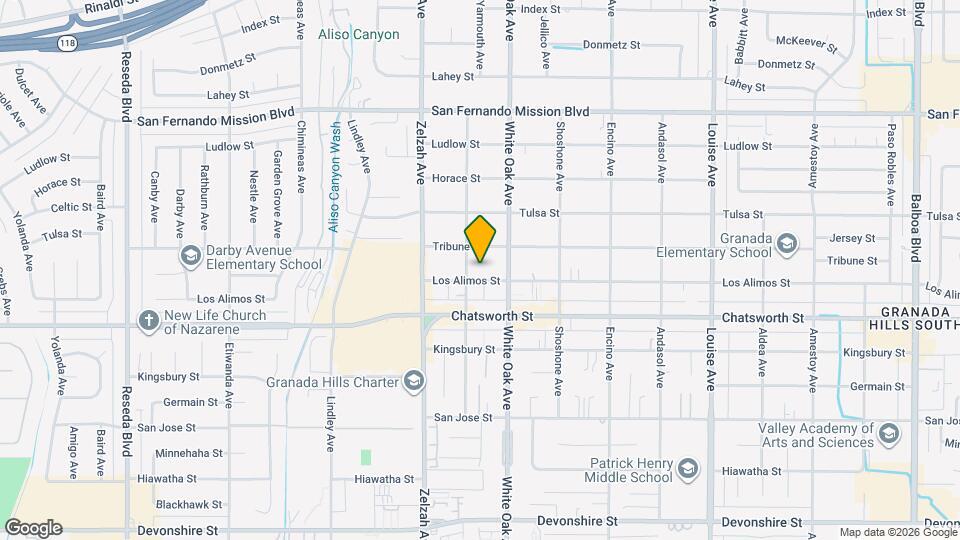 17733 Los Alimos St Mapa y Detalles de la Ubicación