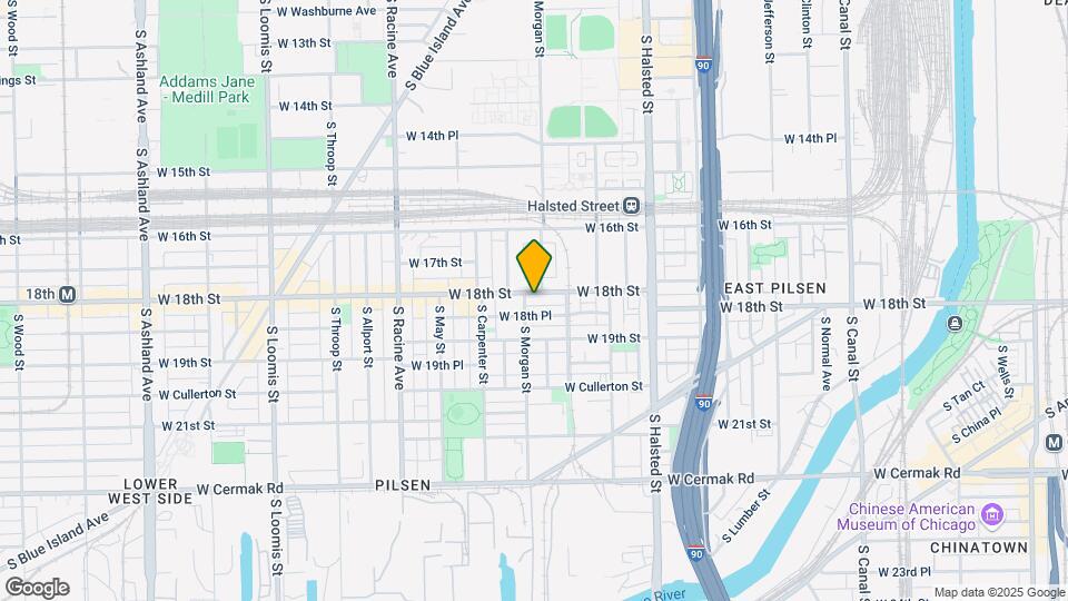 965 W 18th St Map and Location Details