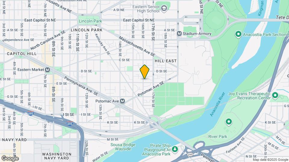 1602 E St SE Map and Location Details