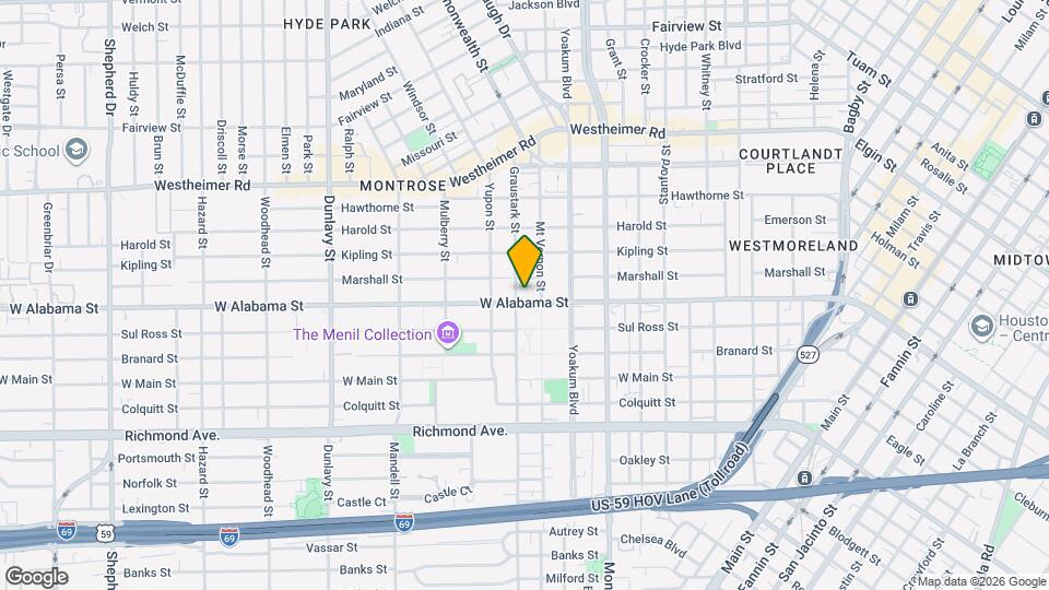 1214 W Alabama St Map and Location Details