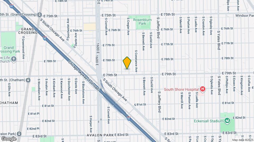 7846 S Cregier Ave, Unit 3 Map and Location Details