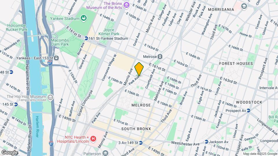 299 E 158th St Mapa y Detalles de la Ubicación