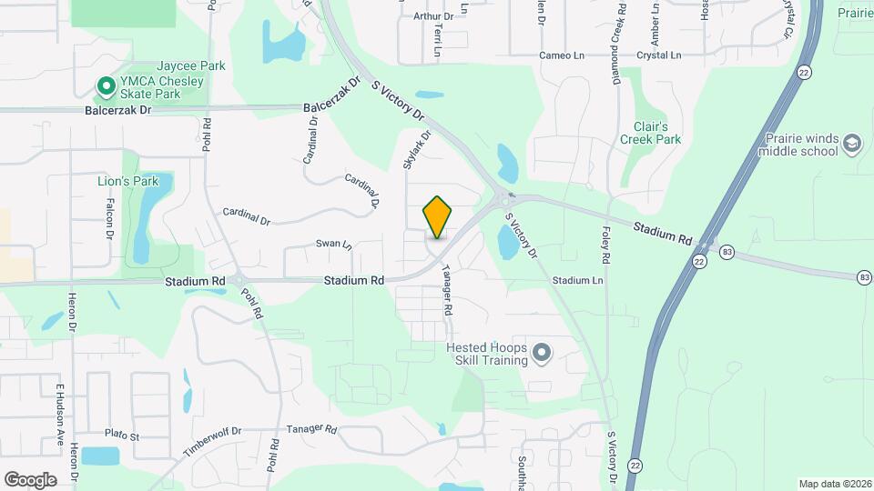 514 E Skylark Trail Map and Location Details