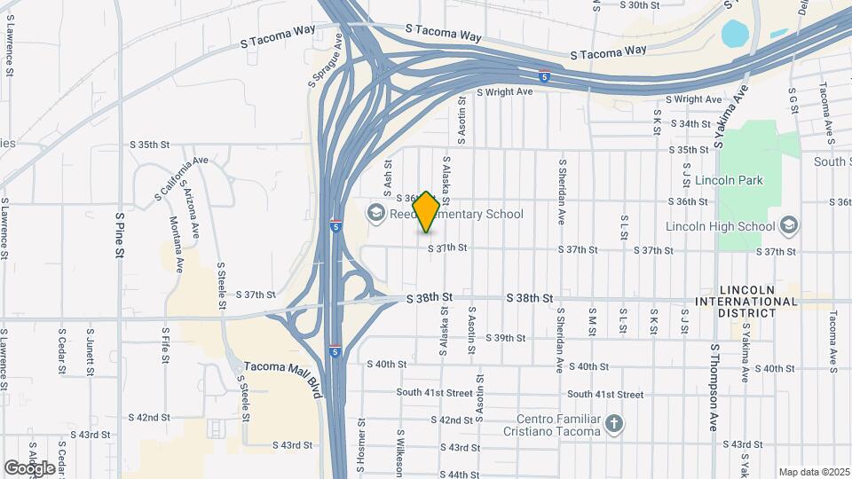 1711 S 37th St Map and Location Details