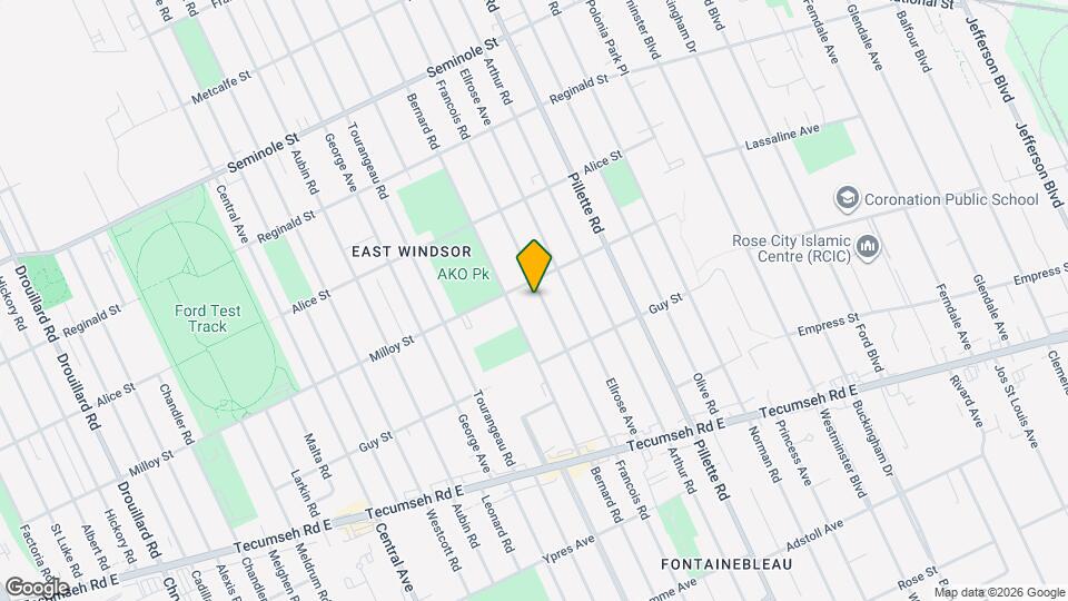 1819 Francois Rd Mapa y Detalles de la Ubicación