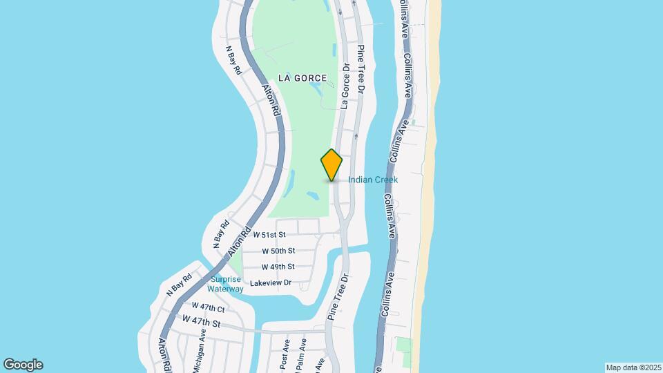 5252 La Gorce Dr-Unit -GUEST Map and Location Details