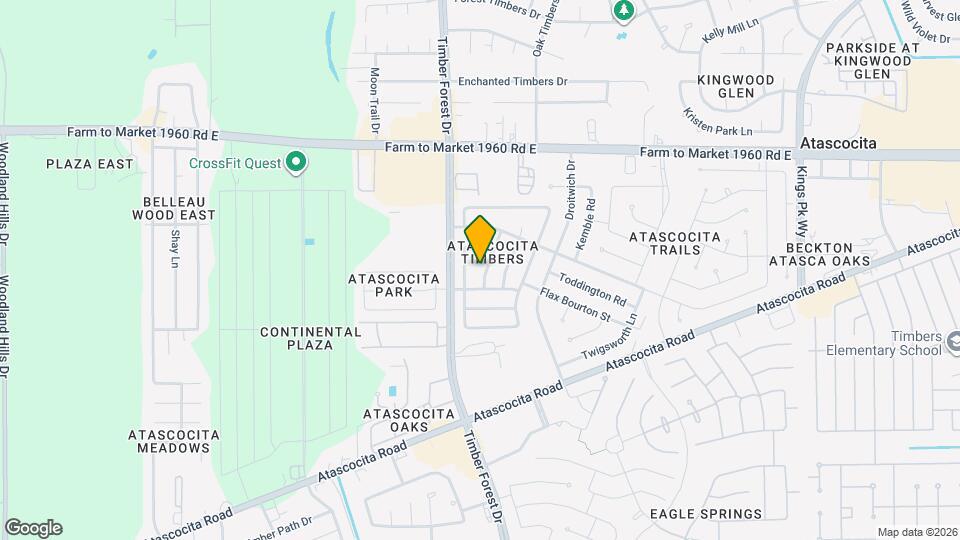 18715 Timbers Trace Dr Map and Location Details