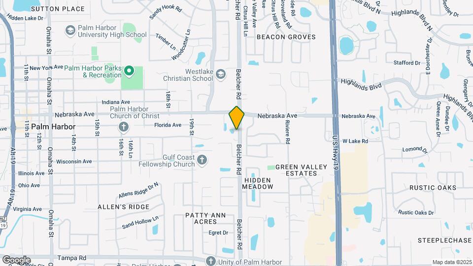 1109 Belcher Rd Map and Location Details