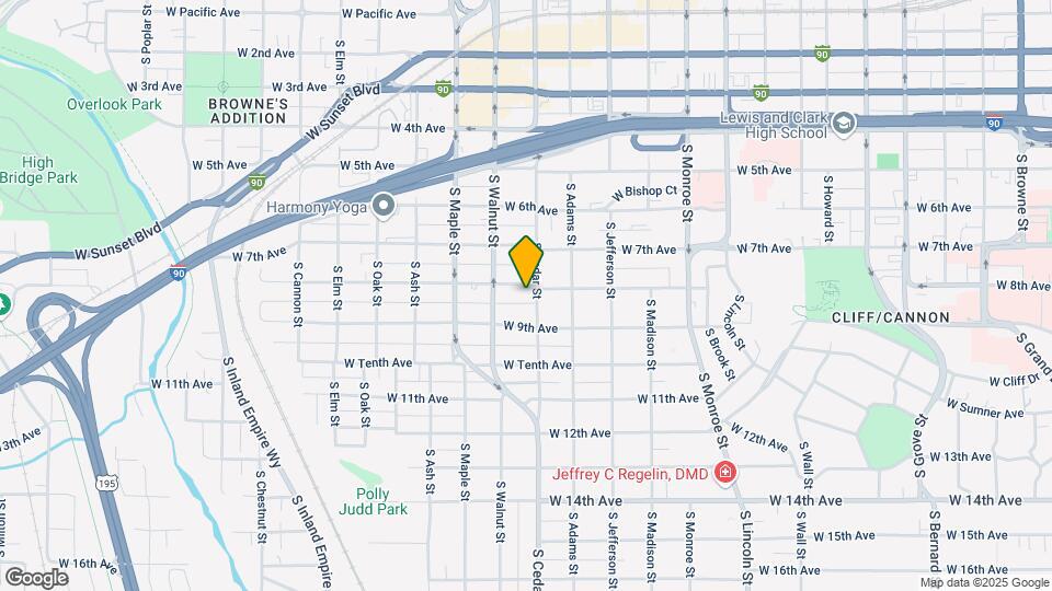 1405 W 8th Ave Map and Location Details
