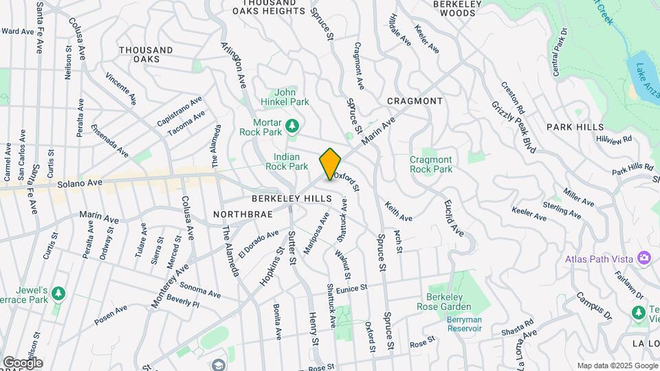 919 Shattuck Ave, Unit Studio Map and Location Details