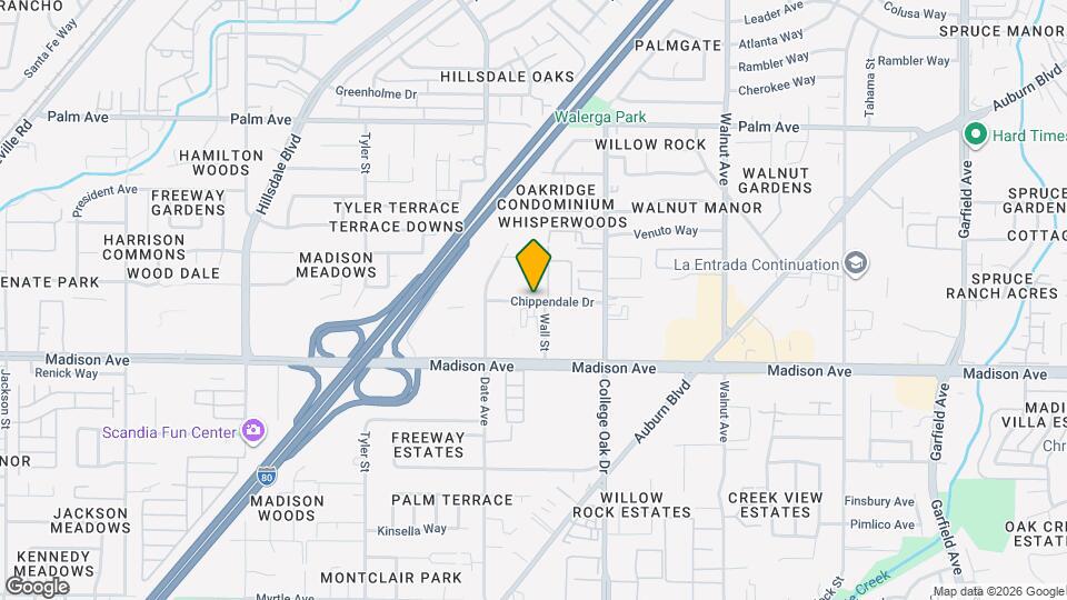 4831 Chippendale Dr Map and Location Details