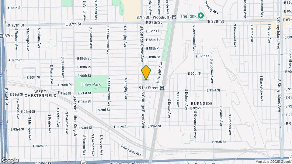 9017-25 S Cottage Grove Map and Location Details