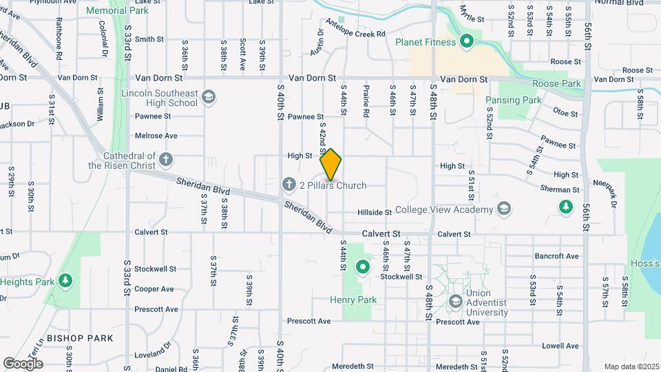 3320 S 42nd St Map and Location Details