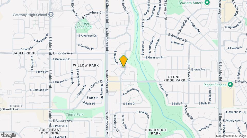 1599 S Ivory Cir Map and Location Details