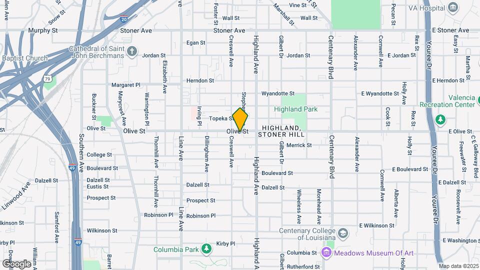 539 Olive St Map and Location Details