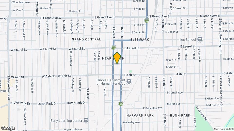 514 E Oak St Map and Location Details