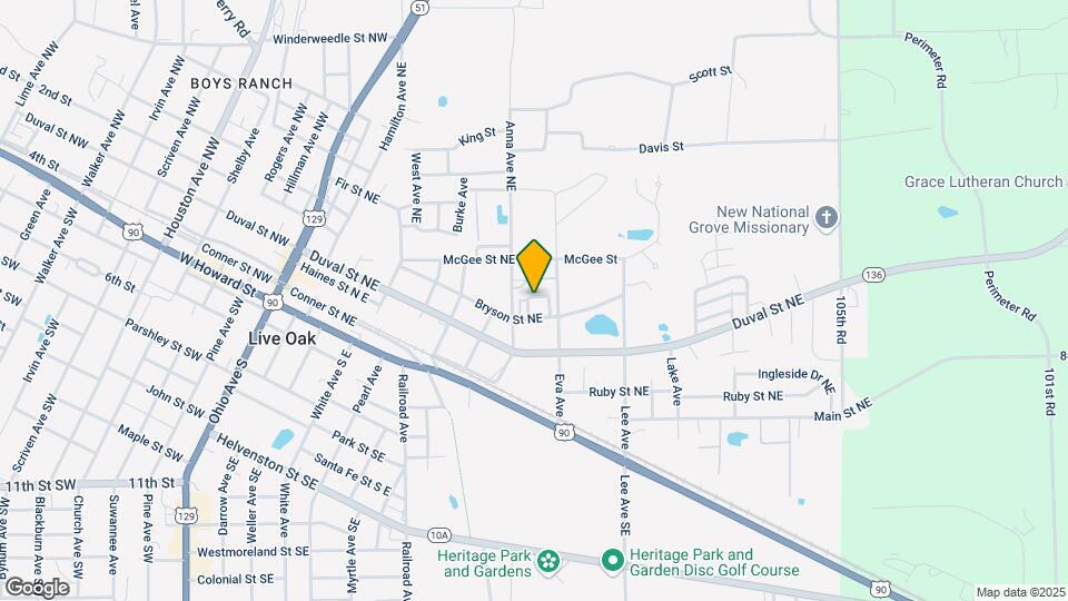 Suwannee Mobile Home Park Mapa y Detalles de la Ubicación