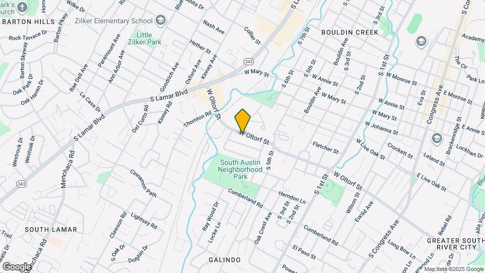 1201 W Oltorf St Map and Location Details