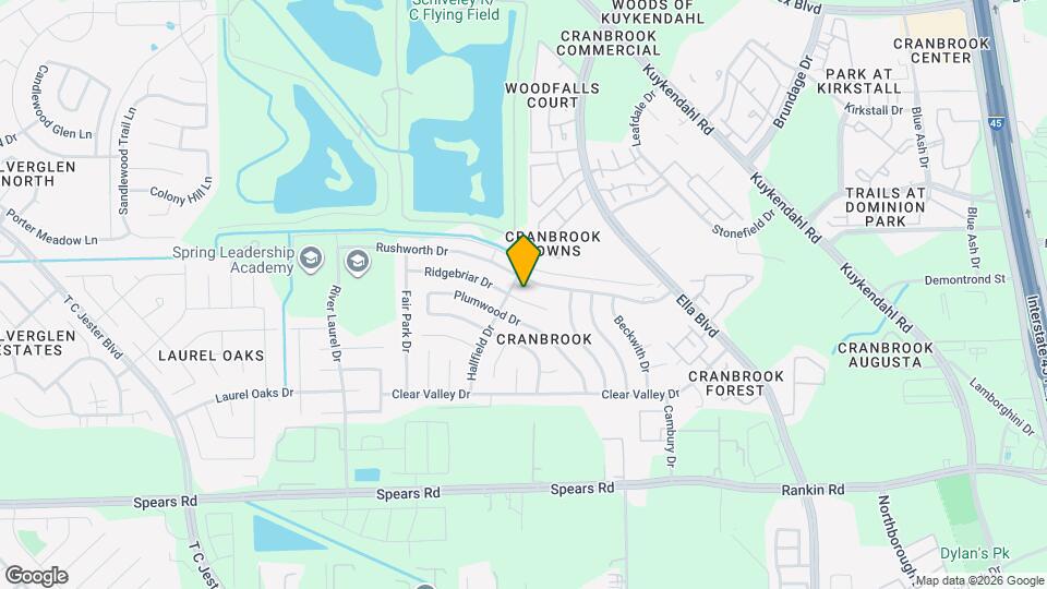 1538 Ridgebriar Dr Map and Location Details